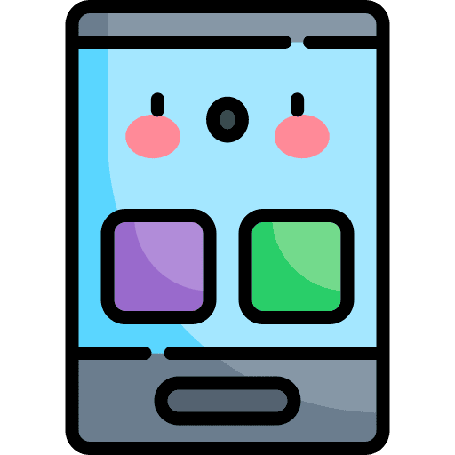 Smartphone mobile phone technology touch screen icon