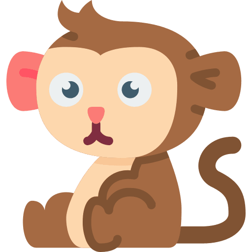 Monkey wildlife animal kingdom animals icon