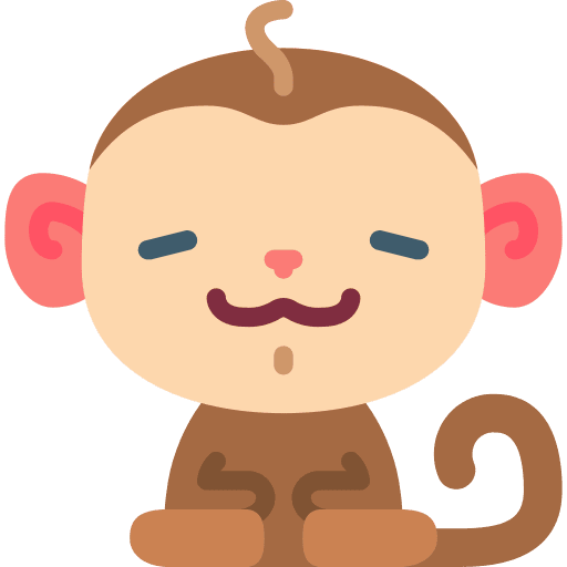 Monkey mammal monkey relax icon