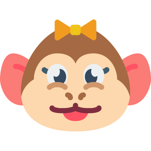 Monkey mammal wildlife ape icon