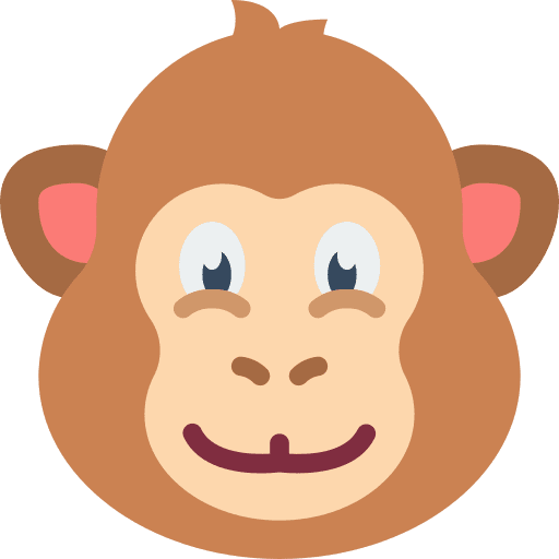 Monkey wild life wild animals icon