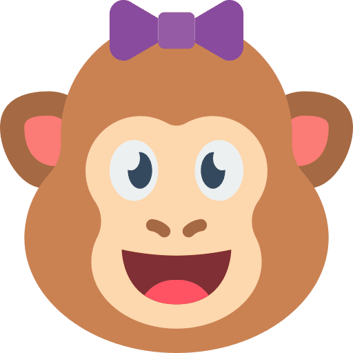 Monkey wild zoo animals icon