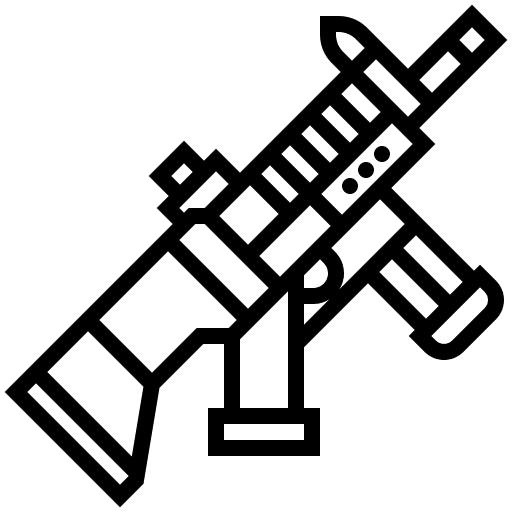 Rifle sniper danger automatic icon