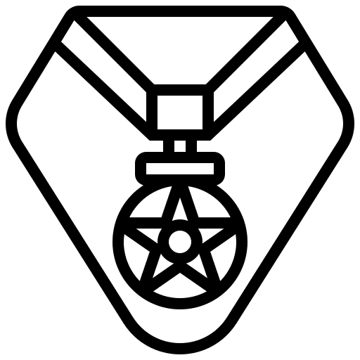 Valor award sports and competition quality icon