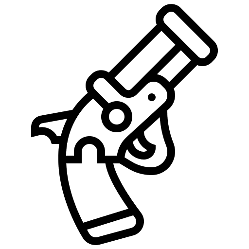 Gun military shot weapon icon