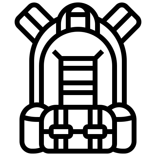 Backpack bag backpack luggage icon