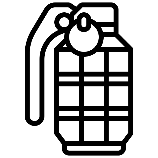 Grenade terrorism war grenade icon