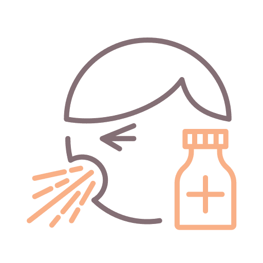 Cough healthcare and medical difficult medicine icon