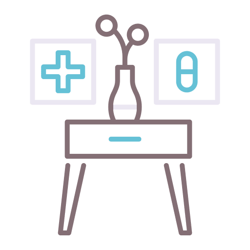 Decoration home decor furniture and household living room icon