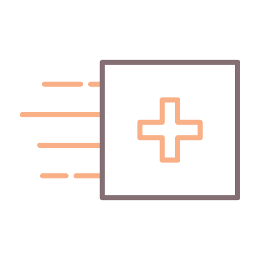 Home delivery delivery medicine and health phone icon