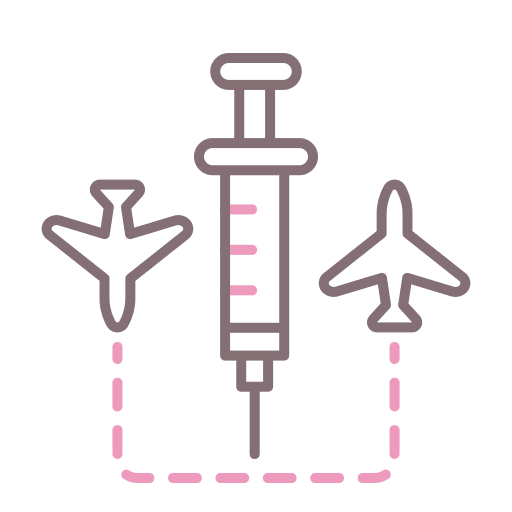 Vaccination vaccine travel drug icon