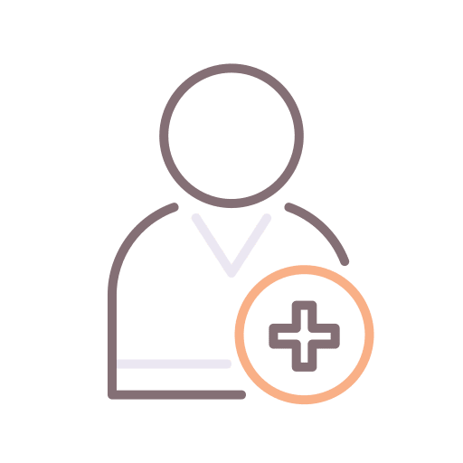Patient user boy medical icon