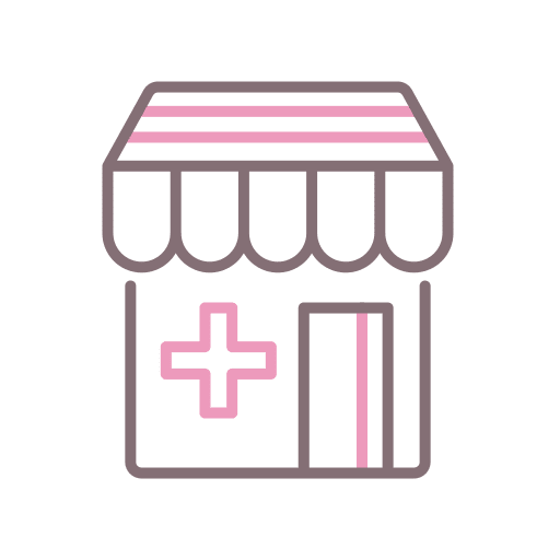 Pharmacy medicine healthcare and medical drugstore icon