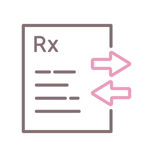 Prescription note prescribe rx icon