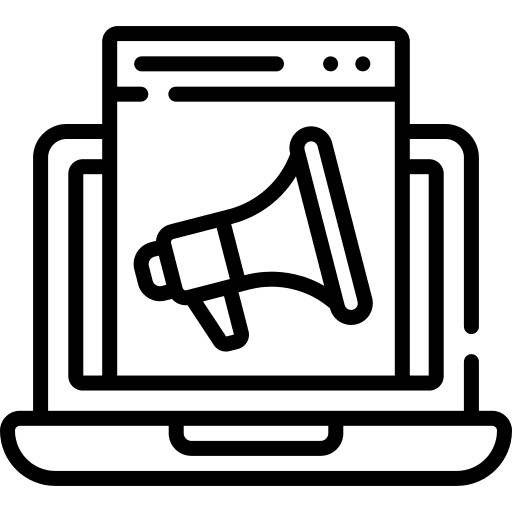 Ad pop up announcement web banner icon