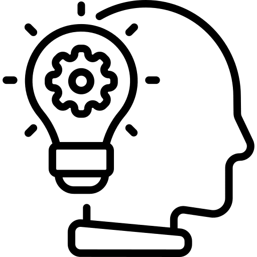 Idea brainstorming think people icon