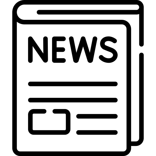 News interface communications news report icon