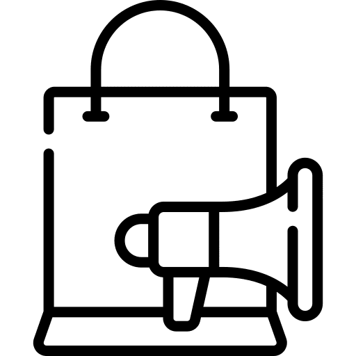 Advertising sales business and finance marketing icon