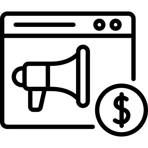 Paid marketing envelope paid icon