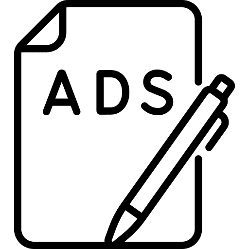 Copywriting copywriting archive ads icon