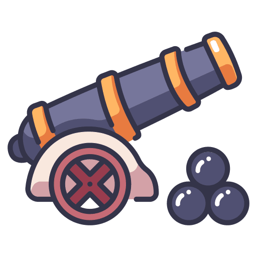 Cannon vintage antique old icon