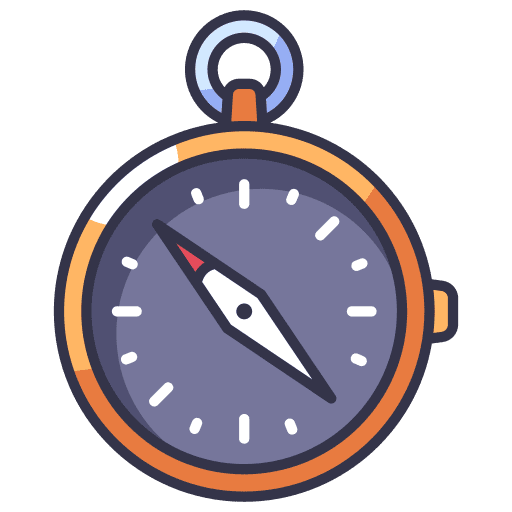 Compass travel navigation exploration icon