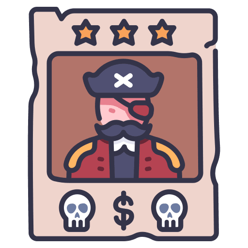 Pirate people vintage criminal icon