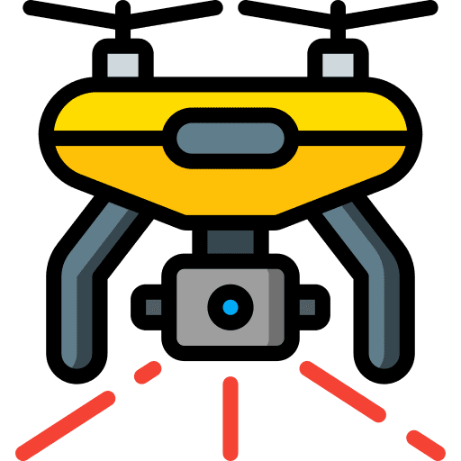 Drone scan camera electronics icon