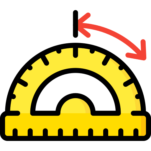 Protractor measuring utensils tools and utensils construction and tools icon