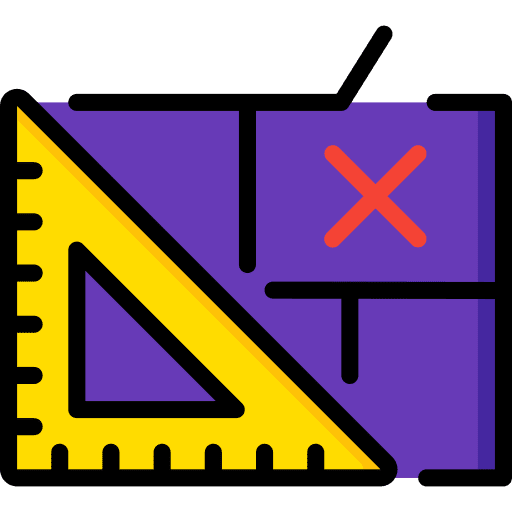 Blueprint house plan planning presentation icon