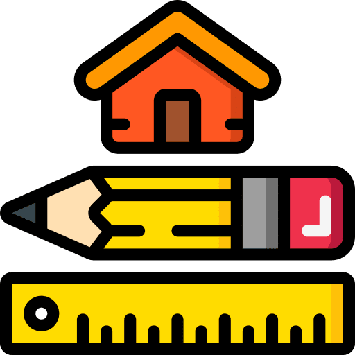 Housing construction tool draft construction and tools icon