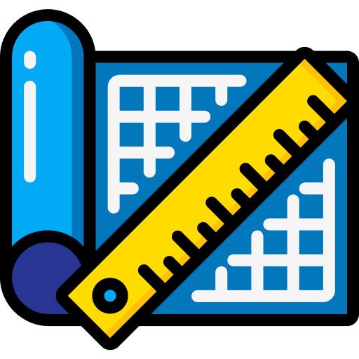 Plans files and folders measuring planning icon