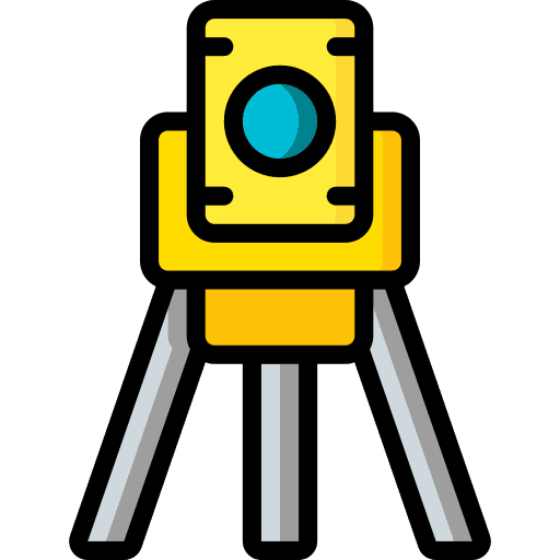 Tripod measurement tripod construction and tools icon