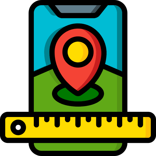 Mobile maps and location gps mobile icon