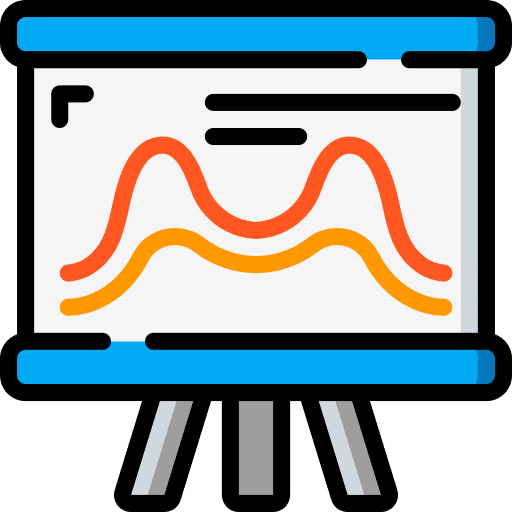 Presentation line graph line maps and location icon