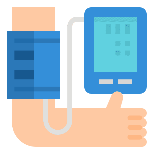 Blood pressure blood pressure blood pressure gauge sphygmomanometer icon