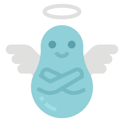 Cholesterol wing health angel icon