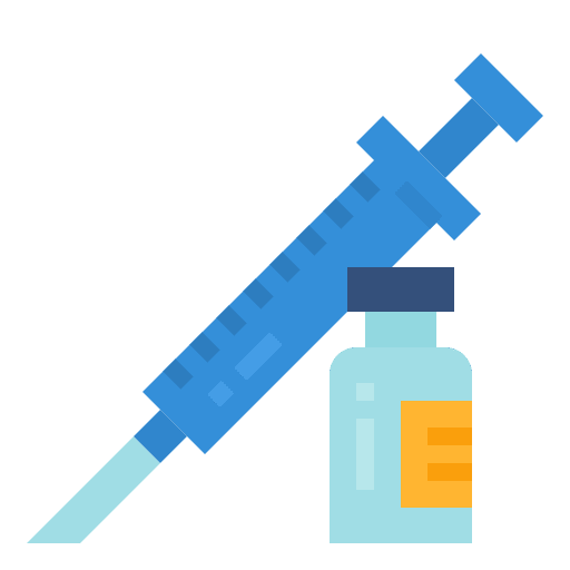 Injection medicine syringe injection icon