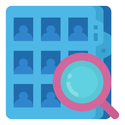 Medical book magnifying glass healthcare and medical medical book icon