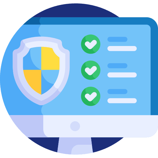 Antivirus bug computer security icon