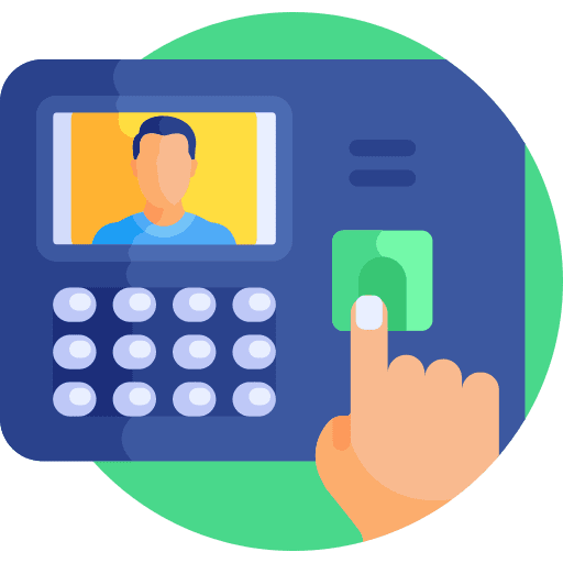 Fingerprint technology scan fingerprint scan icon