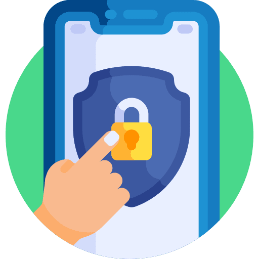 Mobile security lock security padlock icon
