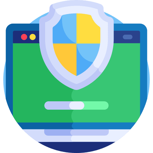 Antivirus check mark antivirus computer icon