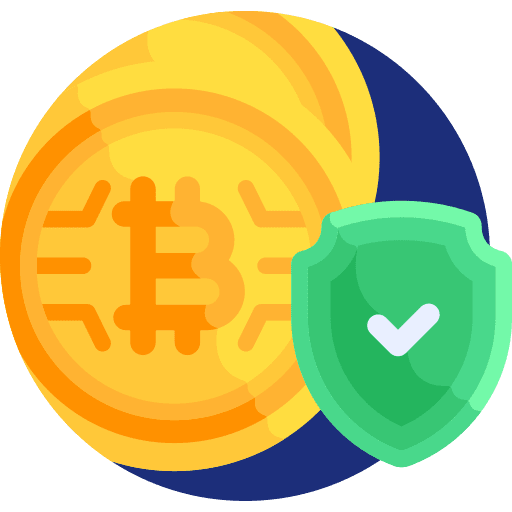 Cryptocurrency cryptocurrency shield security icon