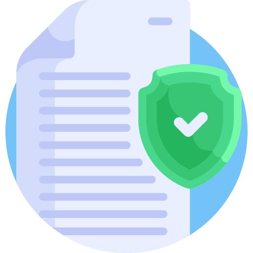 Document lock protection data file icon