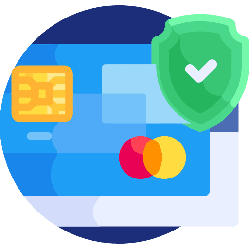 Safe safe payment credit card icon