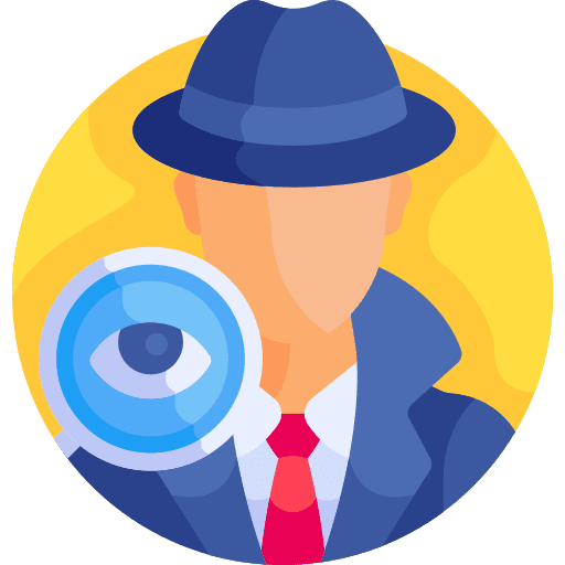 Spyware avatar computer spy icon