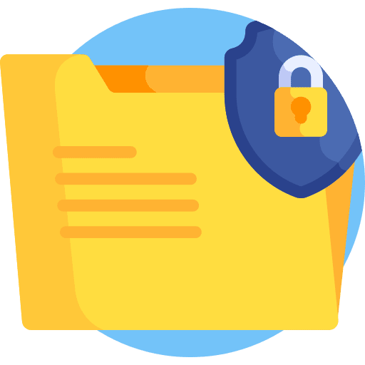Folder archive protection lock icon