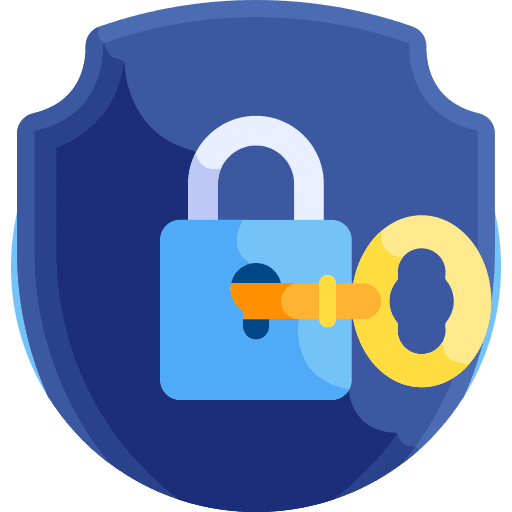 Protection lock shield locker icon