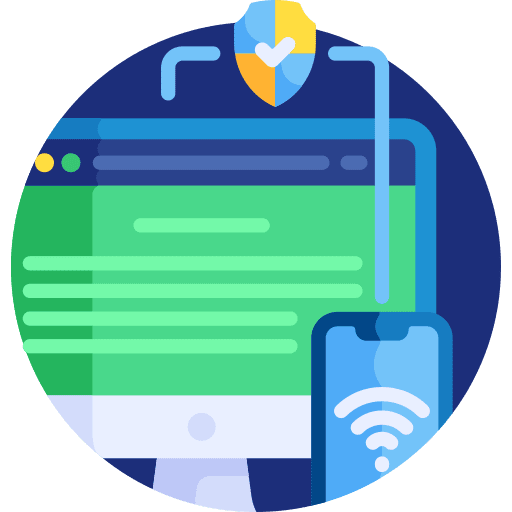 Responsive seo and web art and design computer icon